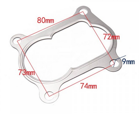 картинка Комплект прокладок турбины Toyota Landcruiser TD / Hiace 2,5 TD / Hilux 2,4 TD Turbo магазин  StreetTuning 