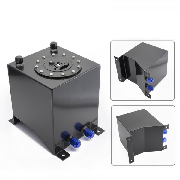 картинка Бак топливный алюминиевый 10л, пластиковая крышка, черный магазин  StreetTuning 