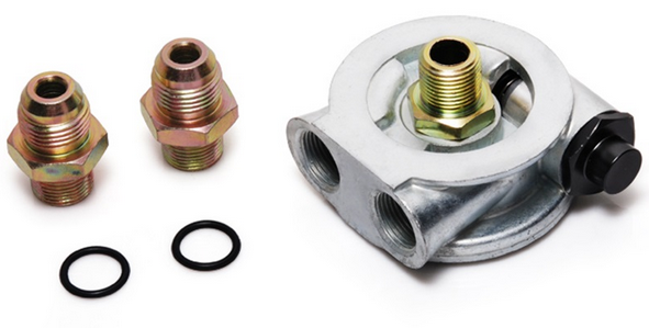 картинка Проставка  под масляный фильтр AN10 с термостатом магазин  StreetTuning 