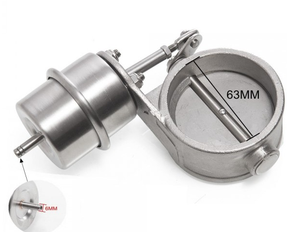 картинка Вакуумная заслонка-дроссель для выхлопа 63 мм (закрытая) магазин  StreetTuning 