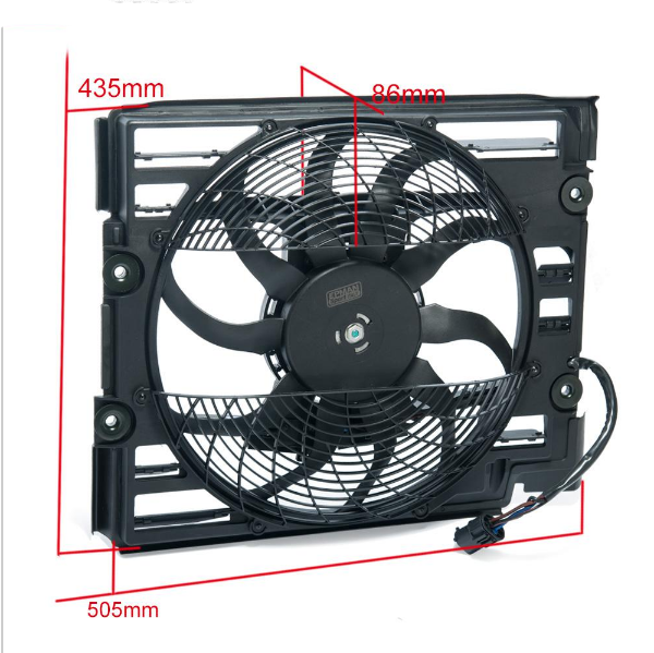 картинка Вентилятор охлаждающий универсальный BMW 5 Series E39 528 505mm*435mm*86mm магазин  StreetTuning 