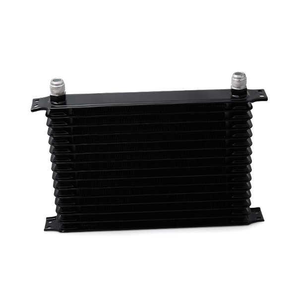 картинка Масляный радиатор 15 рядов, под фитинг AN10, черный 340x240x50 мм магазин  StreetTuning 