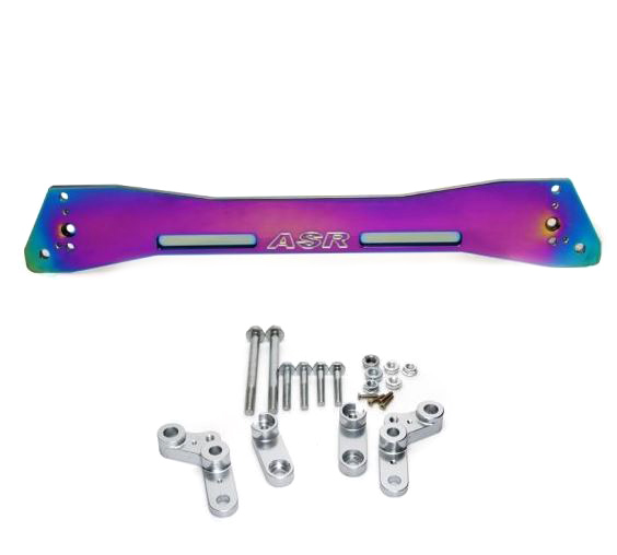 картинка Задний усилитель подрамника ASR style для Honda Civic 1992-1995 г, неохром магазин  StreetTuning 