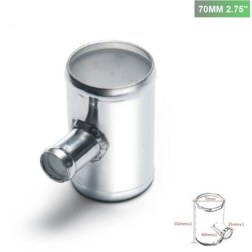 картинка Фланец под Blow-Off T-pipe универсальный 25 мм, диаметр фланца 70 мм магазин  StreetTuning 