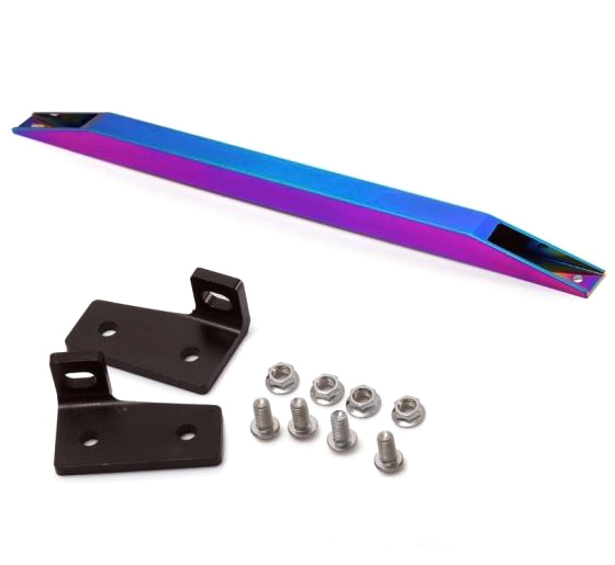 картинка Задний усилитель подрамника BEAKS style для Honda Civic EG 1992-1995 г, неохром магазин  StreetTuning 