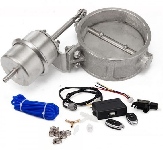 картинка Комплект вакуумной заслонки для регулировке громкости выхлопа 89мм (закрытая) магазин  StreetTuning 