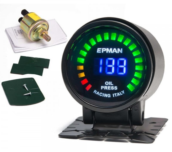 картинка Датчик давления масла Epman (52 мм цифровое табло) магазин  StreetTuning 