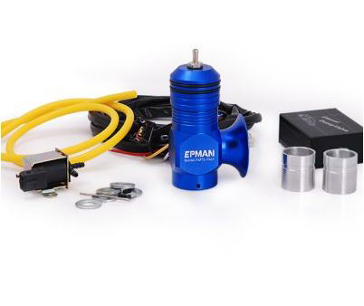 картинка Перепускной клапан (Blow-Off) Электрический для Дизельного мотора 25 мм, синий магазин  StreetTuning 