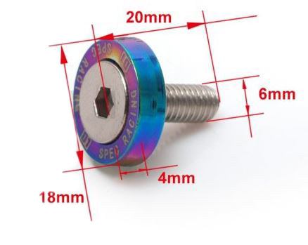 картинка Шайбы с болтами Epman 8шт, неохром магазин  StreetTuning 