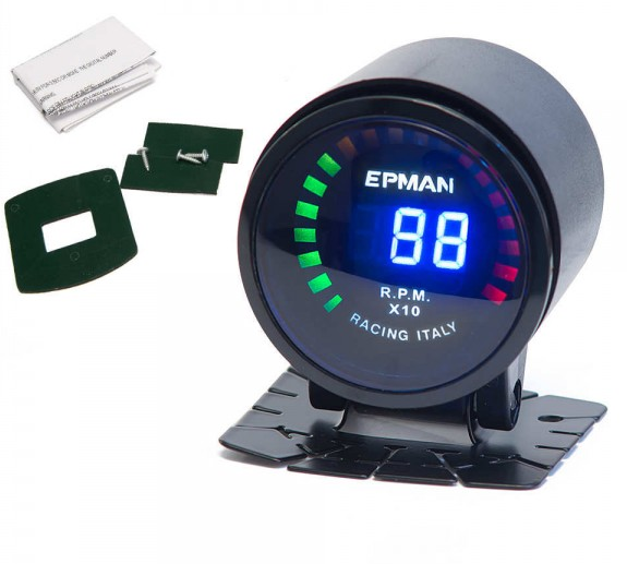 картинка Датчик тахометр Epman (52 мм цифровое табло) магазин  StreetTuning 