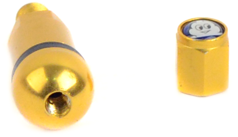 картинка Спортивные ниппели "Michelin" для бескамерных шин, золотые магазин  StreetTuning 