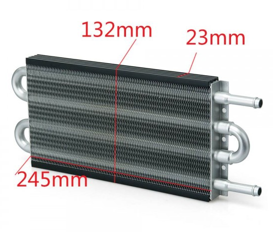 картинка Масляный радиатор трансмиссионный  4 ряда, 324 х 132 х 23 магазин  StreetTuning 