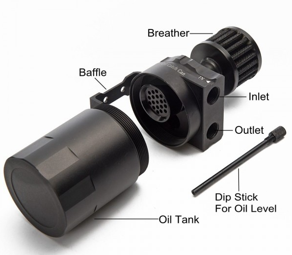 картинка Маслоуловитель Epman H08 красный магазин  StreetTuning 
