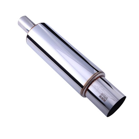 картинка Прямоточная банка HKS Style серии Jasma, хромированная D - 51 x 89 мм L - 490 мм магазин  StreetTuning 