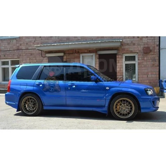 картинка Передние накладки на пороги "Aero splash" для Subaru Forester SG магазин  StreetTuning 