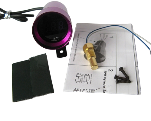 картинка Датчик температуры охлаждающей жидкости Epman 37 мм , фиолетовый магазин  StreetTuning 