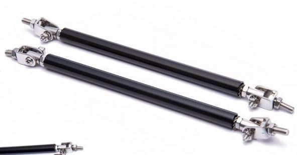 картинка Крепеж губы бампера 200 мм, универсальный, черный, 2шт магазин  StreetTuning 