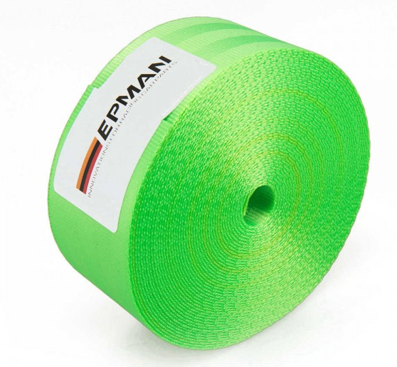 картинка Лента для ремней безопасности Epman, зеленая, 10 метров. магазин  StreetTuning 