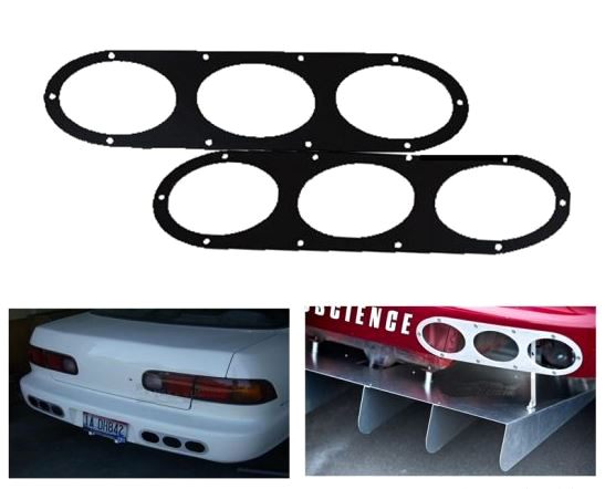 картинка Алюминевые накладки на бампер, черный мат магазин  StreetTuning 