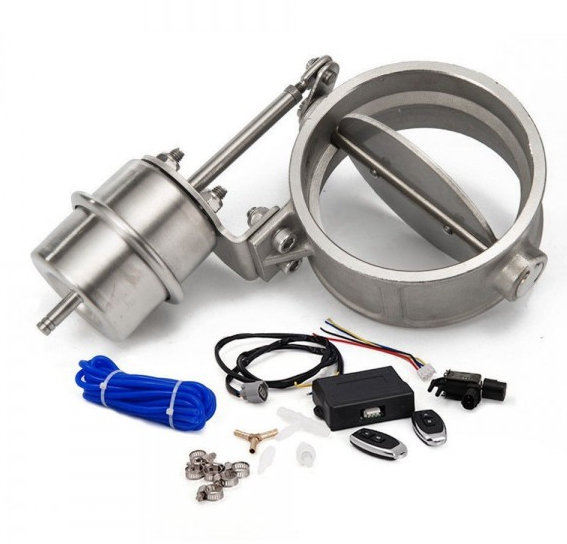 картинка Комплект вакуумной заслонки для регулировке громкости выхлопа 76мм (открытая) магазин  StreetTuning 
