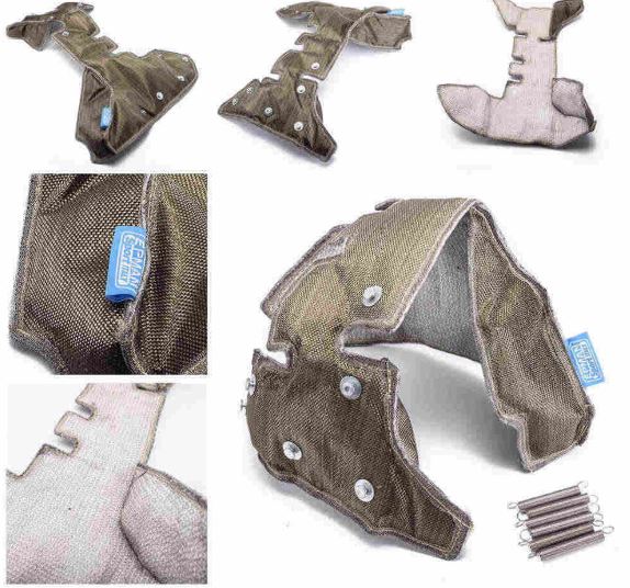 картинка Термошуба для турбины K03 / K04 Audi-Volkswagen, базальтовая (титан) магазин  StreetTuning 