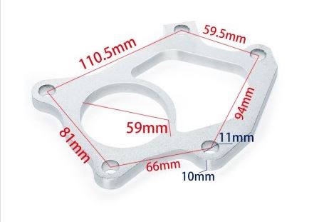 картинка Фланец под турбину Subaru VF36/37 на выпуск магазин  StreetTuning 