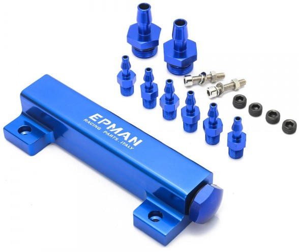 картинка Вакуумный разветвитель Epman синий магазин  StreetTuning 