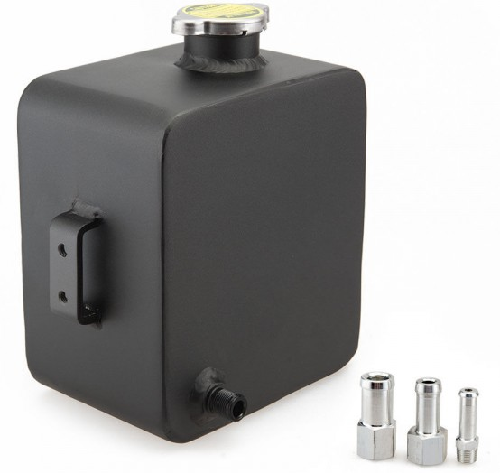 картинка Универсальный бачок охлаждающей жидкости на 2 л черный матовый магазин  StreetTuning 