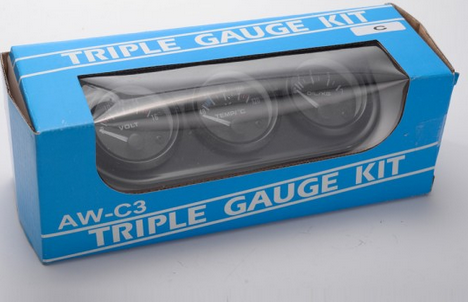 картинка Комплект датчиков температуры ОЖ, давления масла и вольтметр Epman - 3 шт магазин  StreetTuning 