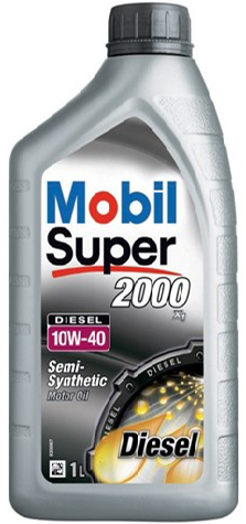 картинка Полусинтетическое моторное масло Mobil Super 2000 Diesel 10W-40  - 1 л магазин  StreetTuning 