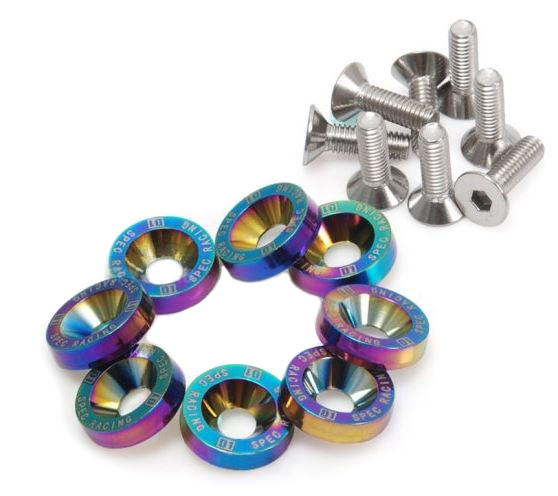 картинка Шайбы с болтами Epman 8шт, неохром магазин  StreetTuning 