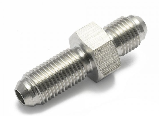 картинка Стальной фитинг переходник папа AN3 - папа AN3 (39 мм) магазин  StreetTuning 