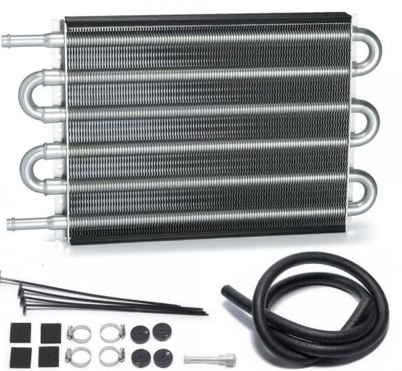 картинка Масляный радиатор трансмиссионный 324 х 195 х 22, 6 рядов магазин  StreetTuning 