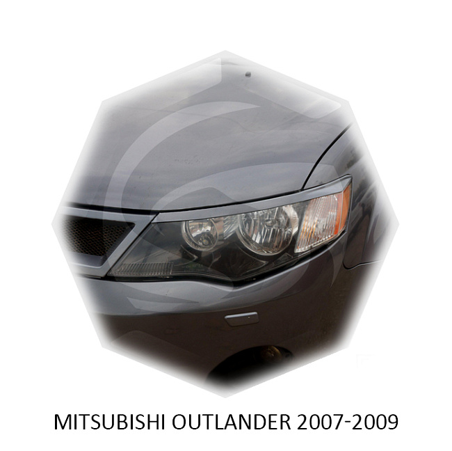 картинка Реснички на фары для  MITSUBISHI OUTLANDER 2005-2009г магазин  StreetTuning 