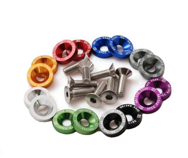 картинка Шайбы с болтами Epman 8шт, синие магазин  StreetTuning 