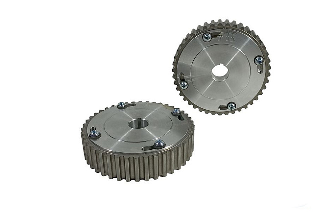 картинка Шестерни ГРМ разрезные для а/м Приора 2170 (126) 16V, (СПОРТ) алюм. ступица, маркер. диск магазин  StreetTuning 