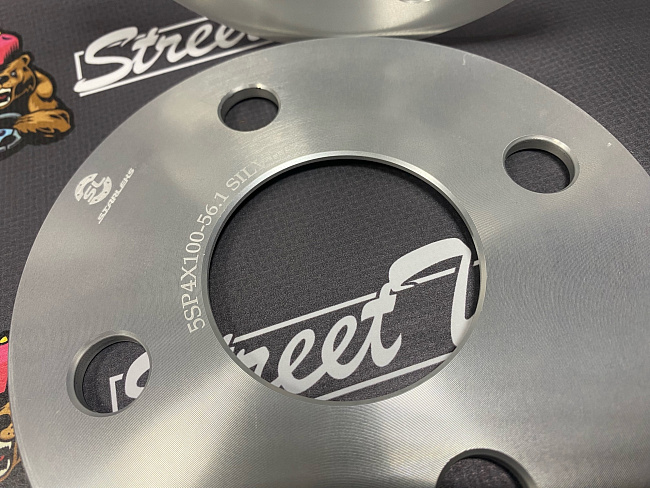 картинка Проставка Starleks 5 мм 4x100 цо 56.1 сквозная Silver магазин  StreetTuning 