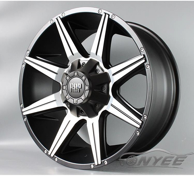 картинка Новые диски RBP 98R R20 6X139,7-135 ET12 J9 черный мат + серебро магазин  StreetTuning 