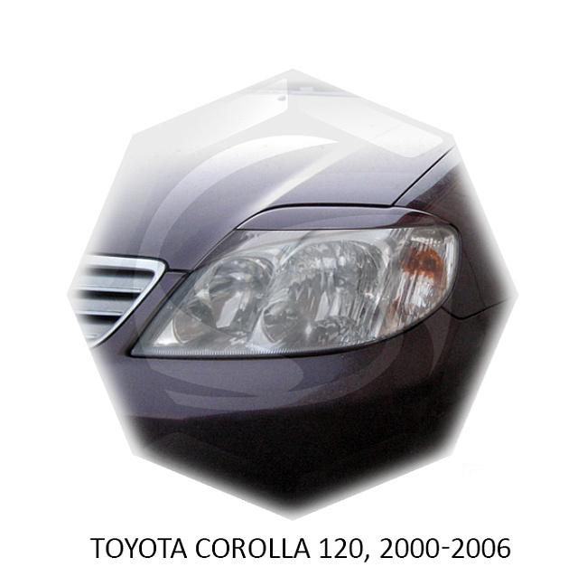картинка Реснички на фары для  TOYOTA COROLLA 120 2000-2006г (седан) магазин  StreetTuning 