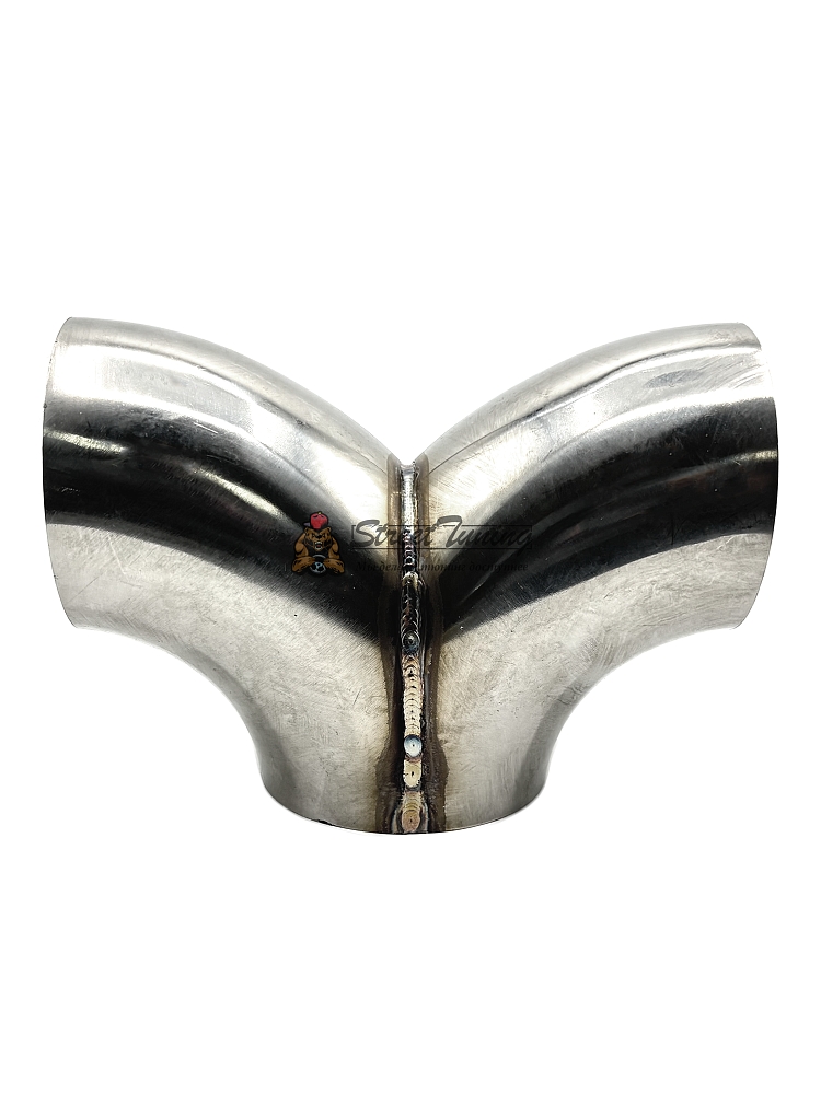 картинка Y-пайп, приварной отвод-фланец 76 мм, толщина 1.5 мм от магазина  StreetTuning