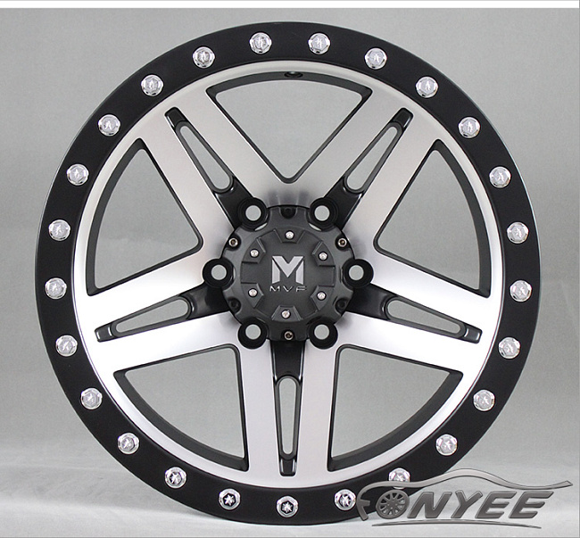 картинка Новые диски MVF-957 R17 6X139,7 ET0 J8,5 серебро + черный магазин  StreetTuning 