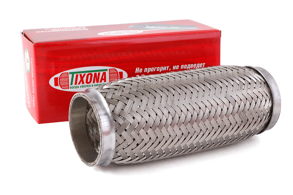 картинка Гофра глушителя Tixona (сталь 304 трехслойная) 60*200 от магазина  StreetTuning