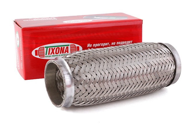 картинка Гофра глушителя Tixona (сталь 304 трехслойная) 60*200 магазин  StreetTuning 