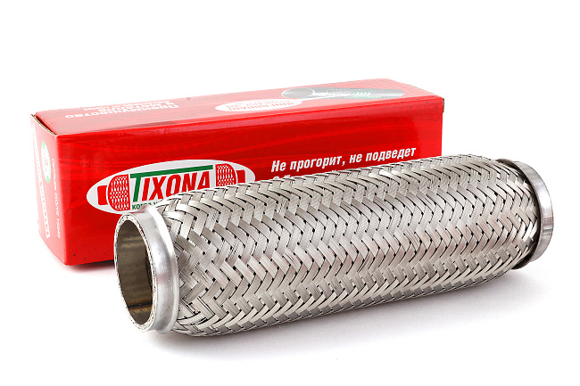 картинка Гофра глушителя Tixona (сталь 304 трехслойная) 50*320 магазин  StreetTuning 