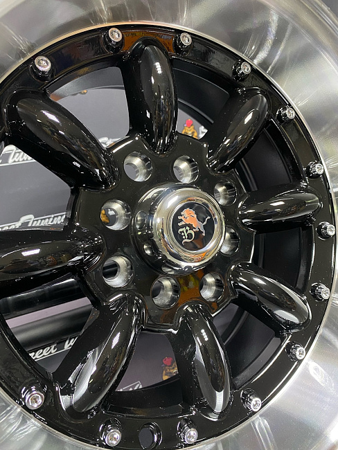 картинка Новые диски Watanabe R13 J7 ET(-7) 4x100/114.3 Black + Silver магазин  StreetTuning 