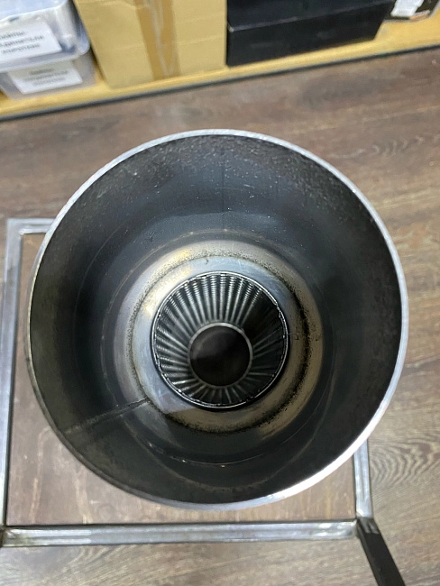 картинка Прямоточная банка HKS Style серии Jasma,D - 63 x 89 мм, L-390 мм магазин  StreetTuning 