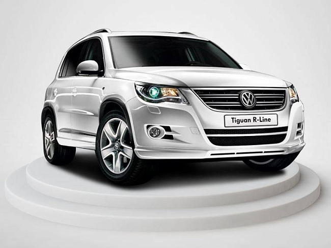 картинка Передние фары для Volkswagen Tiguan 2009-2011г магазин  StreetTuning 