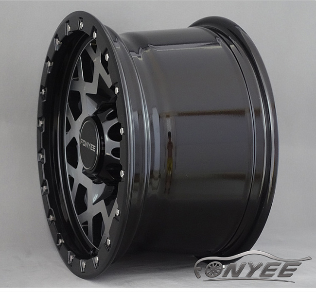 картинка Новые диски Black Rhino Sprocket R17 6X139,7 ET0 J8,5 черный глянец + серебро магазин  StreetTuning 