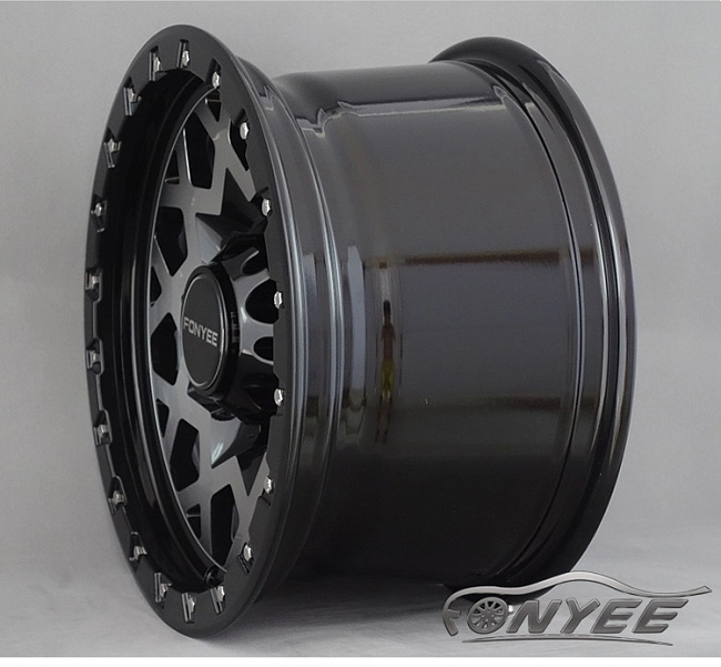 картинка Новые диски Black Rhino Sprocket R17 6X139,7 ET0 J8,5 черный глянец + серебро магазин  StreetTuning 