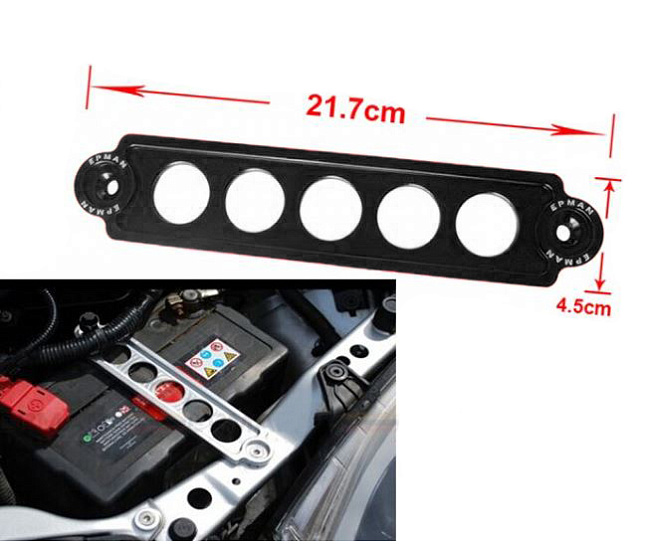 картинка Крепеж для аккумулятора Epman, черный L-215 мм магазин  StreetTuning 